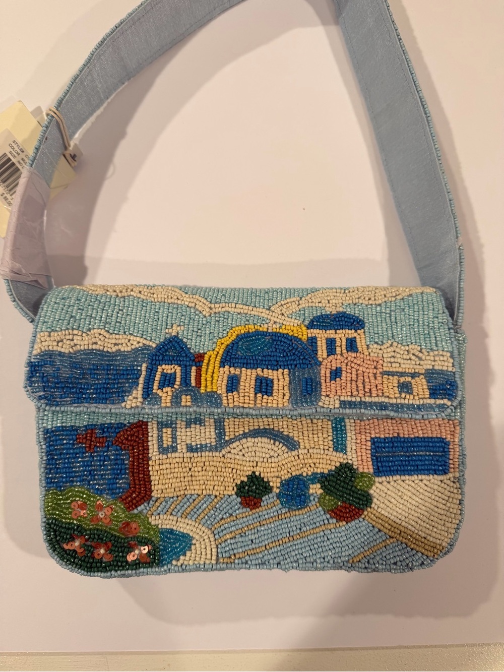 HARD TO FIND SANTORINI BEADED BAG NEW WITH TAGS